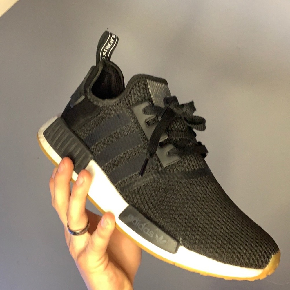 NMD_R1 Black with Gum Bottoms